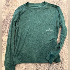 Green Long Sleeve Properly Tied Youth Shirt